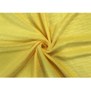 210GSM Soft 100% Polyester Embossed Pattern Micro Velvet Fabric - Yellow
