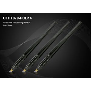 Black Disposable Microblade Pen With Hard Blades / Non - skid Grip