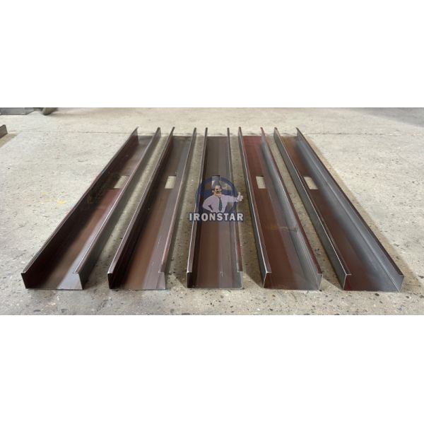 1.5 2.5 4 inch 20 GA 3 sizes in 1 C channel roll forming machine in America