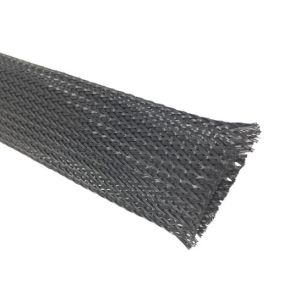 Wrap Around Braided Expandable Wire Sleeving Polyester / Nylon Cable Protection