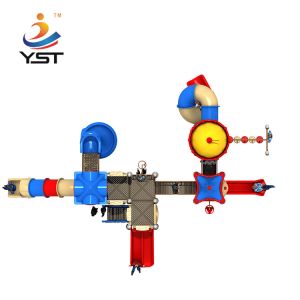 AISI 304 Fasteners Amusement Park Equipment With Plastic Slide