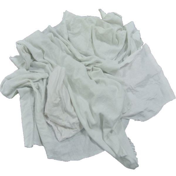 Buy No Stain White T Shirt 100% Cotton Clothing Rags at wholesale prices