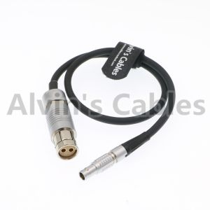 3 Pin Steadicam Zephyr to 8pin Lemo Power Cable for ARRI Alexa MINI 12/24 Volts