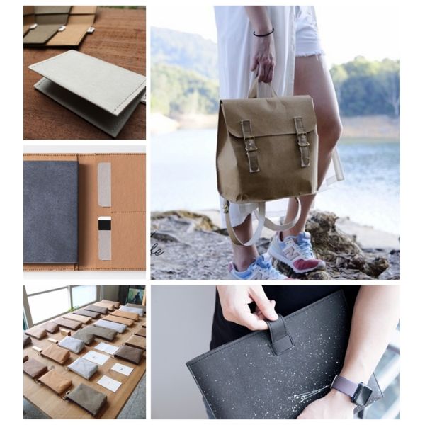 0.55mm Lightweight Blue Kraft Paper Fabric For Pouch Bag Biodegradable