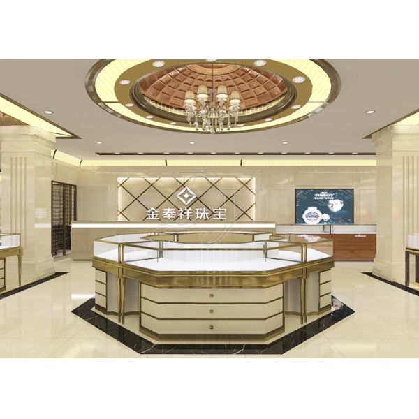 Buy Pre - Assembly Structure Showroom Display Cases Pink Lacquer Finish Color at wholesale prices