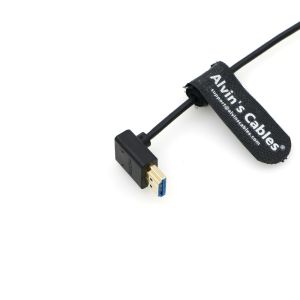 8K HDMI 2.1 Cable High Speed Thin Straight HDMI To Up Angle HDMI For Atomos