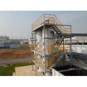 Quality Layered Cylindrical Activated Carbon Adsorption Tower Airflow Distribution for sale