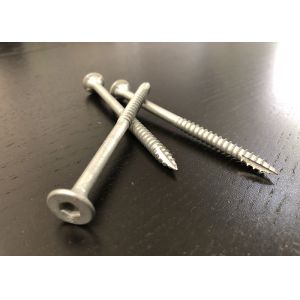 100mm Wood Deck Screws 14G Galvanised Class 3 Bugle Batten Head Screws With Ribs