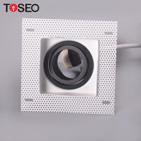 Adjustable Square Trimless Downlights Recessed Anti Glare Spotlights