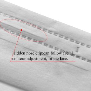 White Nonwoven Disposable 3 Ply Face Mask For Cleanroom