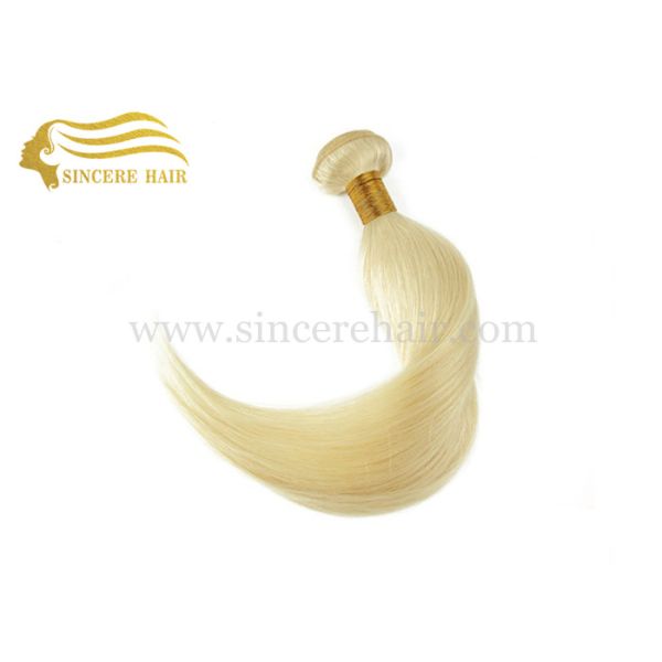 16 Inch 40 CM Short White Blonde #60 Remy Human Hair Weft Extensions For Sale 16 Inch 40 CM Short White Blonde #60 Remy Human Hair Weft Extensions For Sale