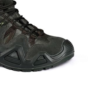 Shengjie Breathable Lace Up Fabric Mesh Suede Cow Leather Upper Hiking Boots