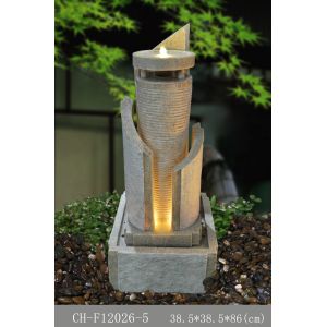 Lighted Ornament Sandstone Water Fountain