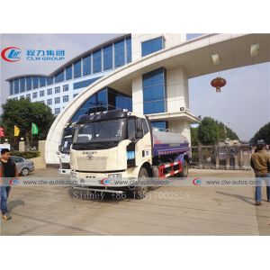 FAW 10CBM Water Bowser Truck With Q235 Carbon Steel Tank
