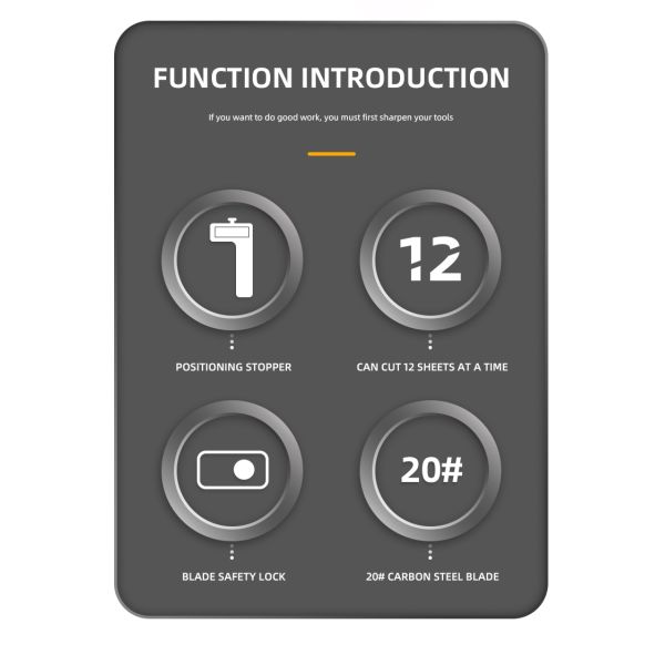 37Kg ZEQUAN A4 Guillotine Paper Trimmer for Office Photograph Cardboard Manual Paper Cutter