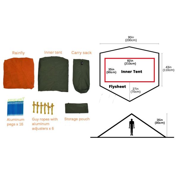 20D Nylon Outdoor Camping Tent