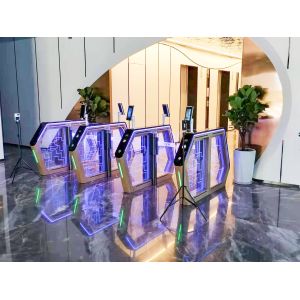 Automatic Swing Gate Turnstile with Servo Motor for Access Control