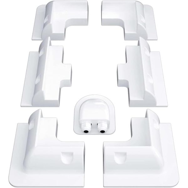 ABS Brackets for Solar Panel Installation on Caravan Motor Home RV 7PCS White Black