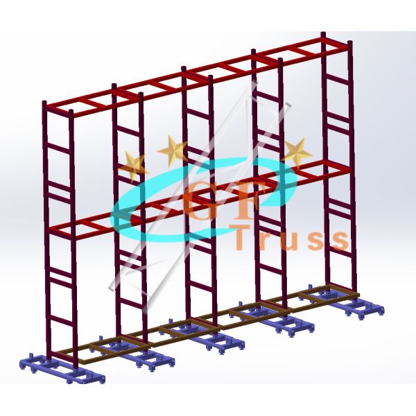 Heavy Duty Stage Truss System LED Screen Truss Wall Totem Ladder Type
