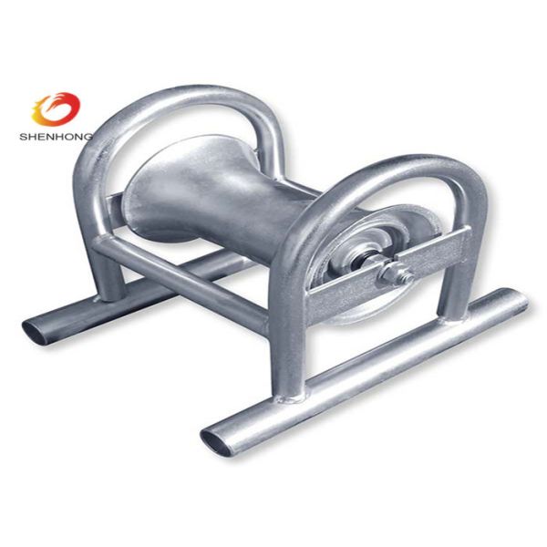 Buy Cable Laying Equipment Straight Cable Pulling Roller With Nylon Wheel at wholesale prices