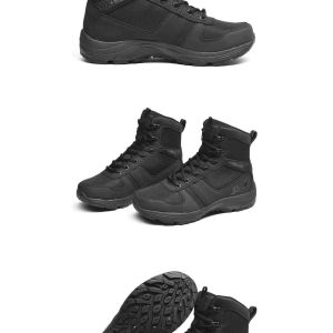 Wholesale high quality tactical shoes breathable lightweight outdoor black