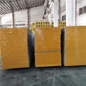 50mm prefab houses rock wool sandwich panel prefabricated building materials