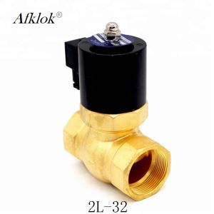 Polish Piston Steam Water Solenoid Valve 26W Brass DC12V Pilot