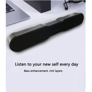 Quality 60W Wireless Wall Mounted Soundbars , Black 2.0 Channel Soundbar With Bluetooth for sale