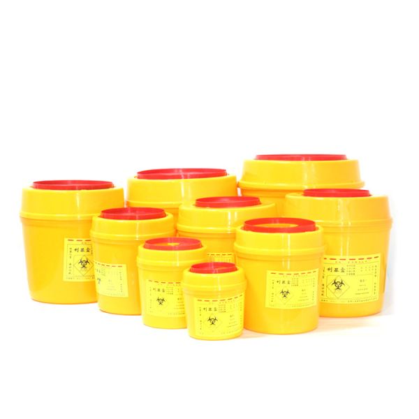 Medical waste needle Swing lid storage box disposable sharps box biochemical box