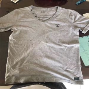 Men'S V Neck Cotton Tee