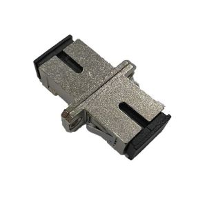 High Precision SC Simplex Fiber Optic Adapter With Metal Housing And Low