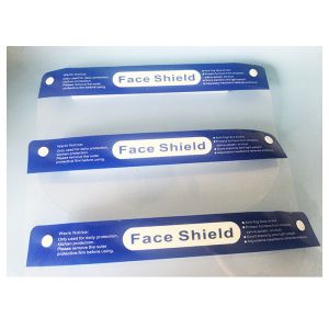 Hospitals Polycarbonate Elastic Headband Face Visor With Foam Headband Medical