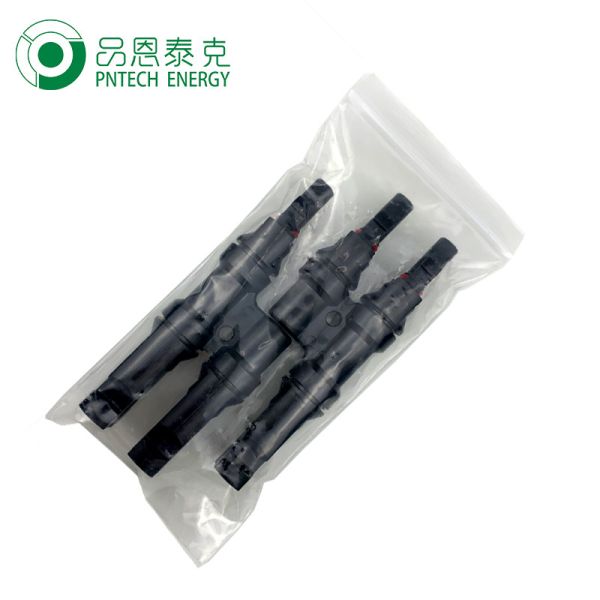 Buy Waterproof Dustproof Solar Branch Connector Copper Tin Plated Contact IP67 Rated at wholesale prices