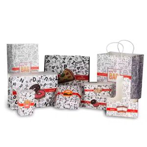 Rigid Boxes Custom Recyclable Burger Boxes for Eco-Friendly Fast Food Packaging