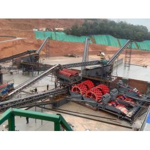 Mobile Drum Ore Stone Gravel Sand Washing Equipment Plant