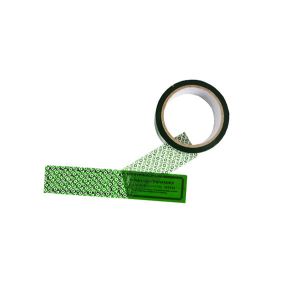 Green Tamper Seal Tape Digital Serial Numbering Pressure Sensitive Adhesive