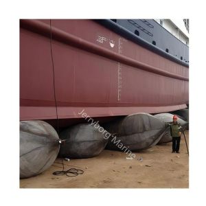 Maritime Rubber Airbag for Safe and Efficient Ship Launching