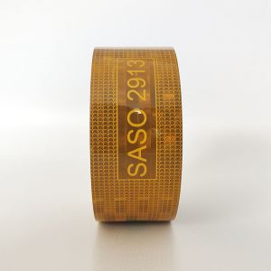 Aluminized Yellow SASO 2913 Conspicuity Reflective Sticker Tape For Truck