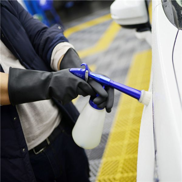 Buy Customized Heavy Duty Black Rubber Gloves Flocklined For Automotive at wholesale prices