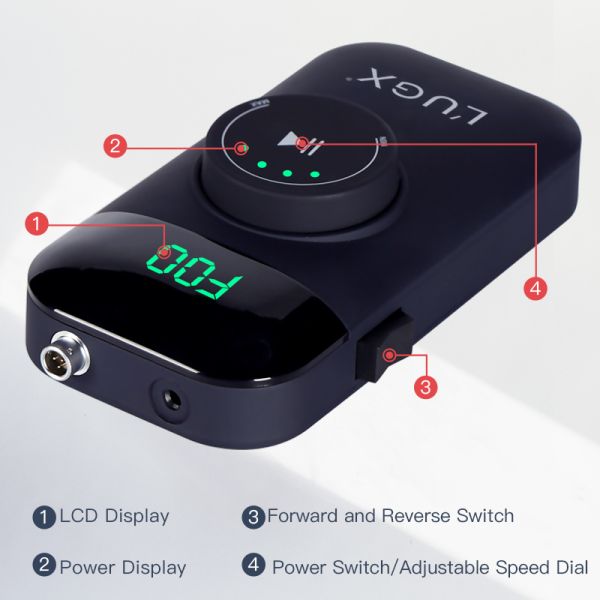 UGX 35000rpm Electric Brushless Low Noise Drill Nails Machine with AC Charge Adaptor
