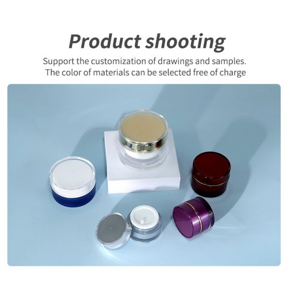 Round Shape Eye Cream Bottle for Cosmetic Packaging from Acrylic Plastic