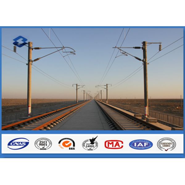 Buy ASTM A 123 Standard Hot dip Galvanized Metal Utility Pole 8M - 10M Height at wholesale prices