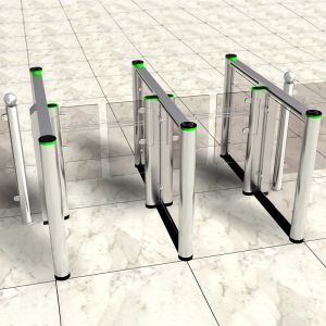 Pedestrian Fastlane Swing Gate Turnstile Entrance Gates Swing Barrier Turnstile
