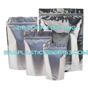Laminated Material Metalized Film Side Gusset Pouches,Digital Metaled Print