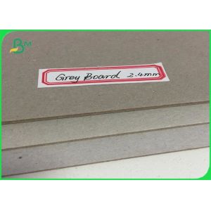 China Compressed Wrapping Grey Board Paper 2.4mm Thickness Book Cover Sheets on sale