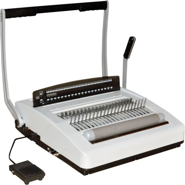 Double Loop 6.5mm Margin Spiral Hole Punch Binding Machines For A3/F4 Paper