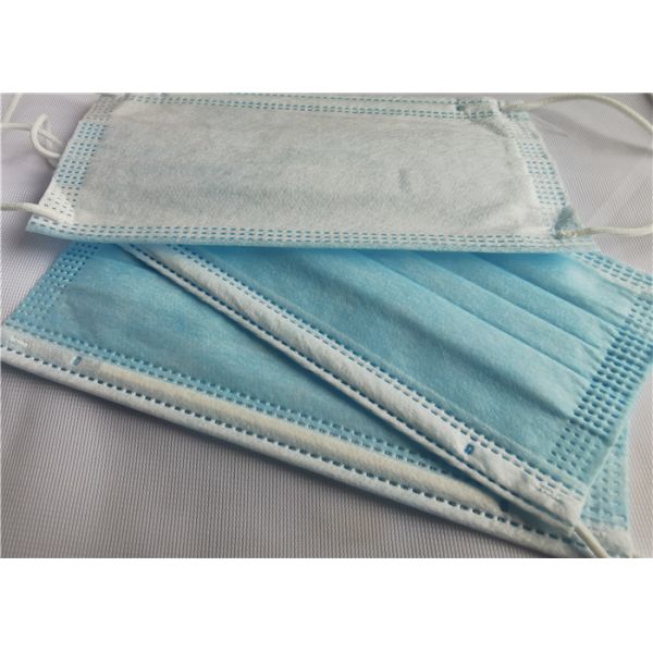 Blue Colour 3 Ply Disposable Protective Face Mask With Earloop