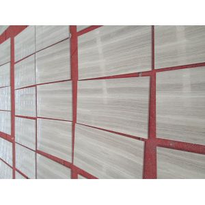 White grey wooden grain natural marble tile and slab