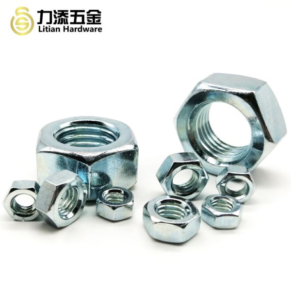 M6 M8 M10 Carbon Steel Hex Nut Black Oxide Galvanized Din 934