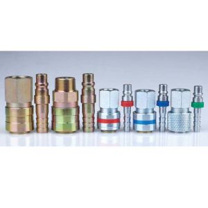 Steel Valve Locking Type Quick Release Pneumatic Connector LSQ-HX In Brass /